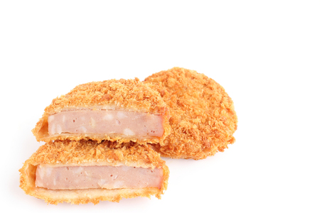 Thick-cut ham cutletの写真素材