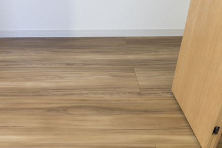 Closet of newly built housingの写真素材