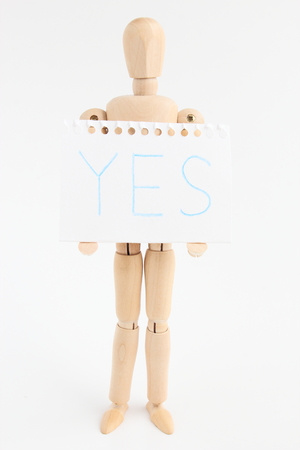 Drawing dolls and message boardの写真素材