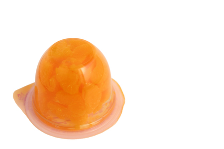 Jelly with mandarin orangeの写真素材
