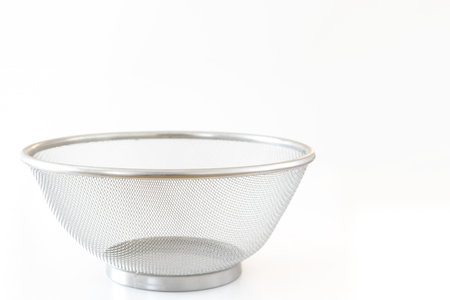 metal cooking colanderの写真素材