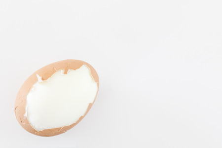 Cracked boiled eggsの写真素材