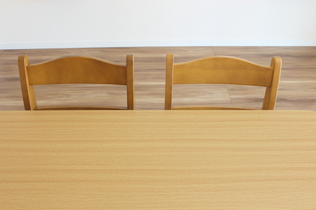 Newly built room and table