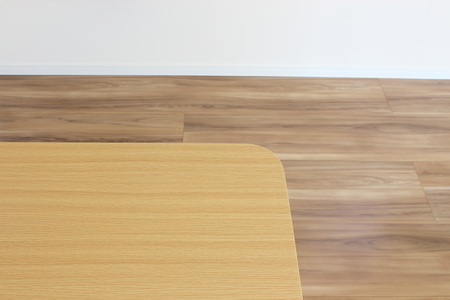 Newly built room and tableの写真素材