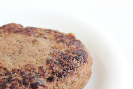 Plain hamburger steakの写真素材