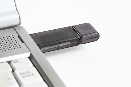 USB memory and laptop