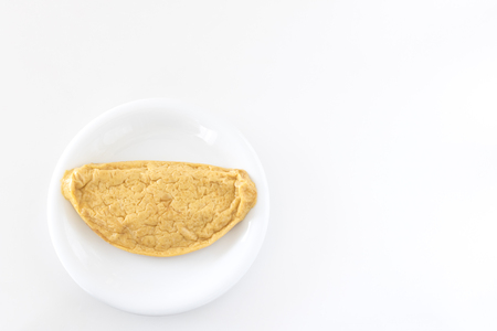 It is a simple omelet.の写真素材