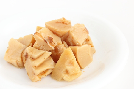 Boiled bamboo shootsの写真素材