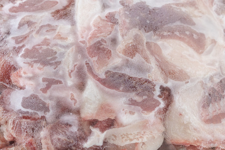 Cutting out of frozen pork