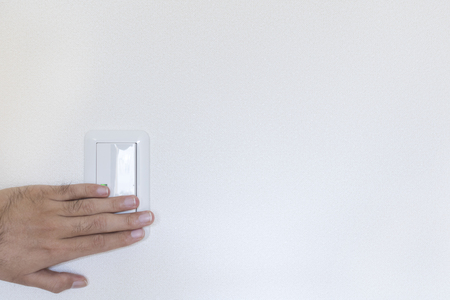 Newly built light switchの写真素材