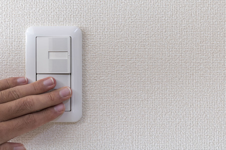Newly built light switchの写真素材