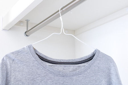 A shirt in the closetの写真素材