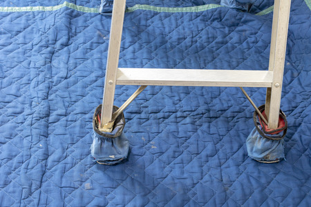 a protective covering on the floor