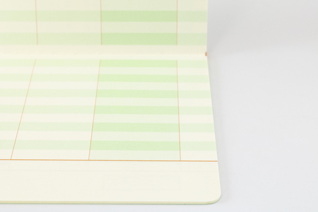 Open blank passbook