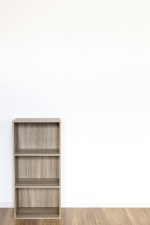 Newly built housing rooms and shelvesの写真素材