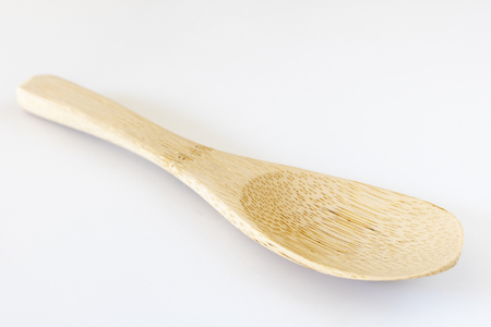 spoon made of woodの写真素材