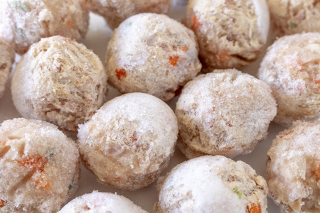 Frozen meat dumplingsの写真素材