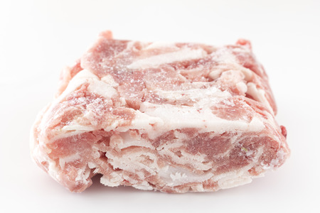 Frozen pork bellyの写真素材