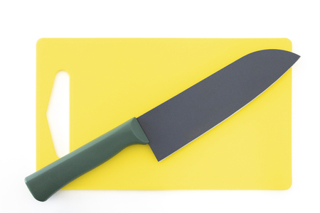 Knife and cutting boardの写真素材