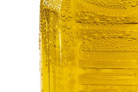 Bottled tea with water dropsの写真素材