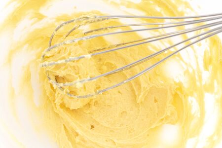 Mix the cookie ingredients with a whisk
