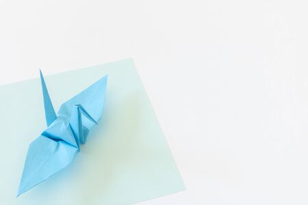 One origami crane made of origamiの写真素材
