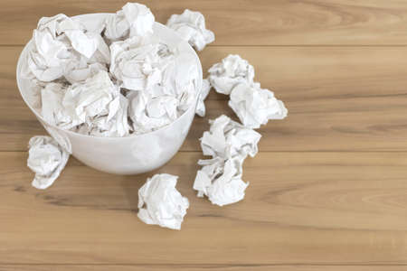 Trash with lots of waste paper