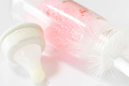 Image of washing a baby bottleの写真素材