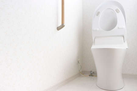 Western-style toilet in a new houseの写真素材