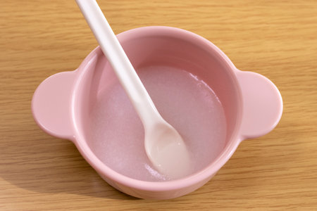 Photograph of baby food using riceの写真素材
