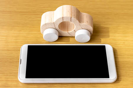 Image of searching for a car on a smartphoneの写真素材