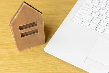 Image of searching a house on a laptop