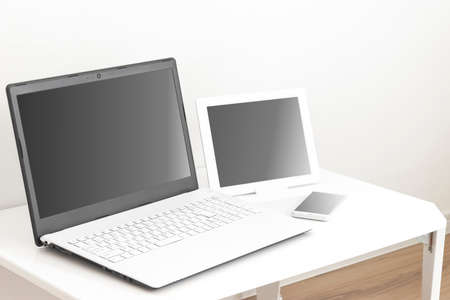 Digital devices (laptops, smartphones and tablets)の写真素材