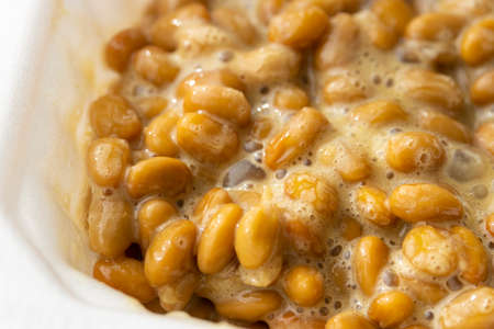 Small natto in a packageの写真素材
