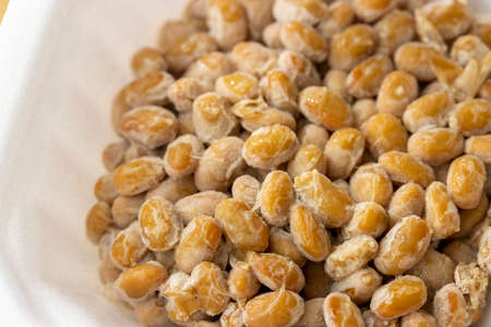 Small natto in a packageの写真素材