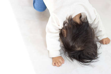 Baby crying (1 year and 5 months old, Japanese, girl)の写真素材