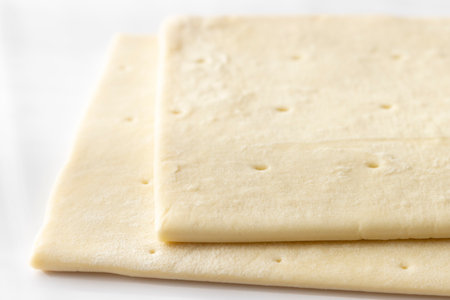 Photo of thawed frozen pie sheetの写真素材
