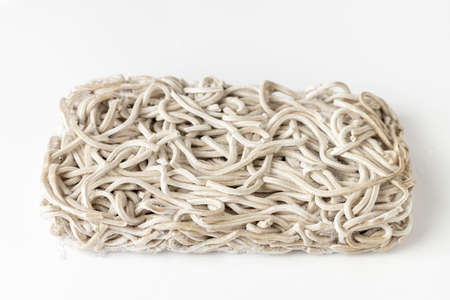 Frozen soba noodles for one servingの写真素材