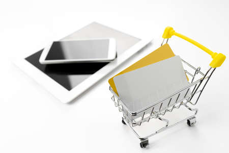 Image of paying for mail order with a credit cardの写真素材