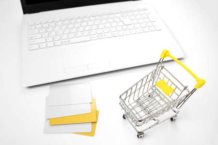Image of paying for mail order with a credit cardの写真素材