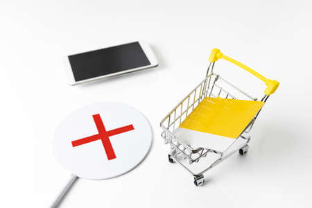 Image of paying for mail order with a credit cardの写真素材