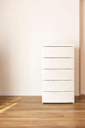 Plastic chest in the roomの写真素材