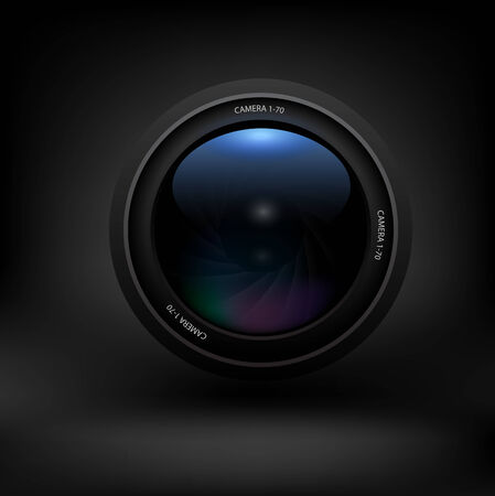 Camera lens. Vectorのイラスト素材
