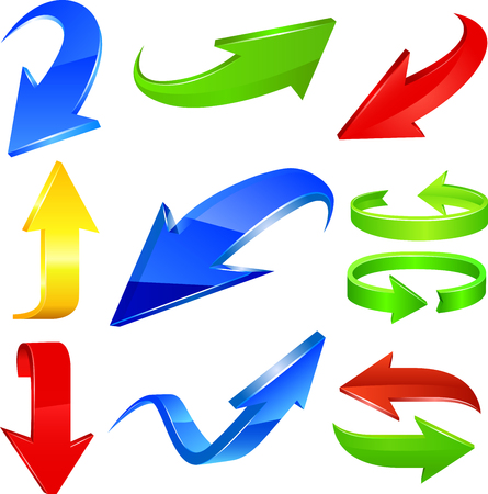 Arrow icon set.のイラスト素材