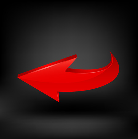 Vector arrow red.のイラスト素材