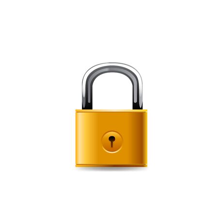 Lock icon vector illustration on white background.のイラスト素材