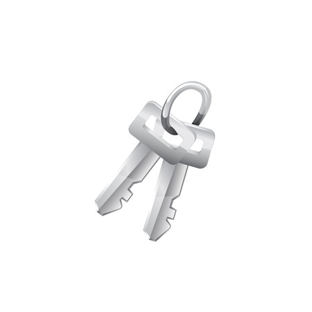 Keys. Vector icon on white background isolatedのイラスト素材