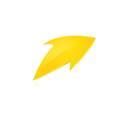 Yellow arrowのイラスト素材