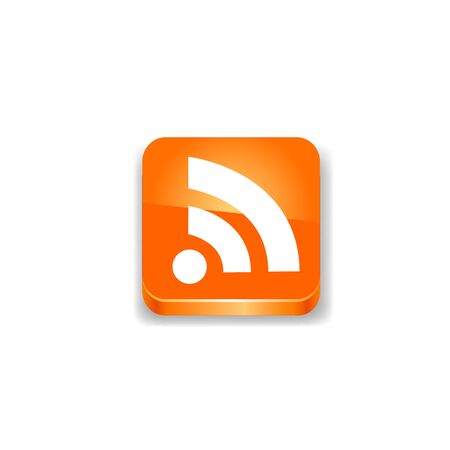 Rss icon. illustration on white background.