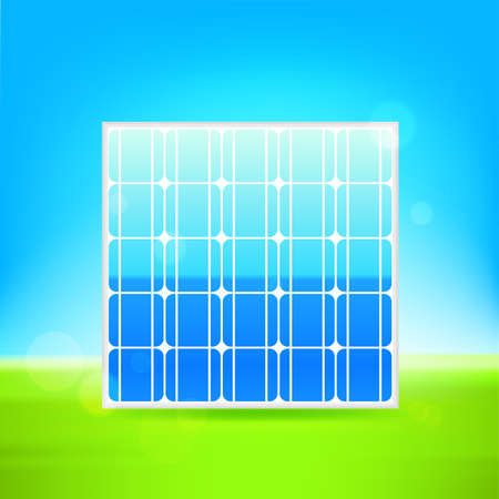 Solar panel icon background illustrationのイラスト素材